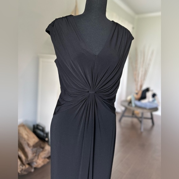 Marvin Richards Dresses & Skirts - MARVIN RICHARDS Women's Black V Neck Polyester Cocktail Career Dress Size 10